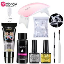 Load image into Gallery viewer, Poly Nail Gel Set 6W LED Lamp Full Manicure Set Quick Extension Nail Kit Gel Building Polygels Set For Nails Tool Kit

