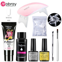 Load image into Gallery viewer, Poly Nail Gel Set 6W LED Lamp Full Manicure Set Quick Extension Nail Kit Gel Building Polygels Set For Nails Tool Kit
