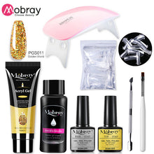 Load image into Gallery viewer, Poly Nail Gel Set 6W LED Lamp Full Manicure Set Quick Extension Nail Kit Gel Building Polygels Set For Nails Tool Kit

