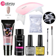 Load image into Gallery viewer, Poly Nail Gel Set 6W LED Lamp Full Manicure Set Quick Extension Nail Kit Gel Building Polygels Set For Nails Tool Kit

