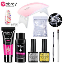 Load image into Gallery viewer, Poly Nail Gel Set 6W LED Lamp Full Manicure Set Quick Extension Nail Kit Gel Building Polygels Set For Nails Tool Kit
