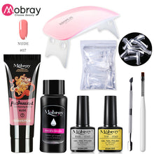 Load image into Gallery viewer, Poly Nail Gel Set 6W LED Lamp Full Manicure Set Quick Extension Nail Kit Gel Building Polygels Set For Nails Tool Kit
