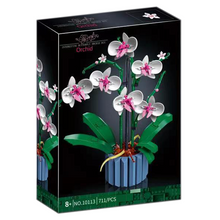 Load image into Gallery viewer, Moc Bouquet Orchid block flower Succulents Potted Building Blocks FIT for 10311  Romantic Kit Assembly Building Toy girl gift
