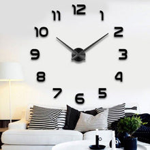 Load image into Gallery viewer, Wall ClockFashion   big size   mirror sticker  decor meetting room
