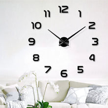 Load image into Gallery viewer, Wall ClockFashion   big size   mirror sticker  decor meetting room

