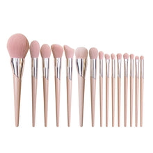 Load image into Gallery viewer, Fashion Beauty Cosmetic Brushes Nude Pink FB Powder Blusher Highlighter Brush Eyeshadow Blending Nose Eyebrow Lip Makeup Brushes
