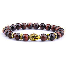 Load image into Gallery viewer, Fashion Natural AAA Royal Blue Tiger Eye Stone Beads Bracelet Men Buddha Charm Bracelets Stretch Pulsera Women Jewelry
