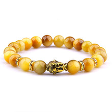 Load image into Gallery viewer, Fashion Natural AAA Royal Blue Tiger Eye Stone Beads Bracelet Men Buddha Charm Bracelets Stretch Pulsera Women Jewelry
