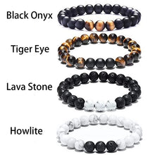 Load image into Gallery viewer, Natural stone 7 chakra energy Buddha bead bracelet tiger eye stone Lapis Beaded tree of Life Pendant colorful Bracelet For Women
