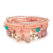 Load image into Gallery viewer, Fashion Women`s Bracelet Matte Frosted Amazonite Beads with Lotus OM Buddha Charm Yoga Bracelet 108 Mala Necklace Dropshipping
