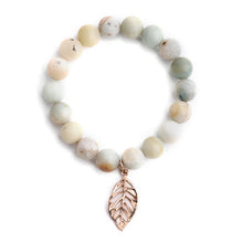 Load image into Gallery viewer, Fashion Women`s Bracelet Matte Frosted Amazonite Beads with Lotus OM Buddha Charm Yoga Bracelet 108 Mala Necklace Dropshipping

