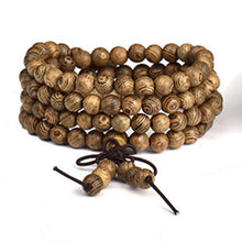 Load image into Gallery viewer, Fashion Women`s Bracelet Matte Frosted Amazonite Beads with Lotus OM Buddha Charm Yoga Bracelet 108 Mala Necklace Dropshipping
