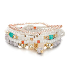 Load image into Gallery viewer, Fashion Women`s Bracelet Matte Frosted Amazonite Beads with Lotus OM Buddha Charm Yoga Bracelet 108 Mala Necklace Dropshipping
