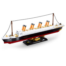 Load image into Gallery viewer, Model Brick Building Block Cruise Titanic and USS Constitution Educational Bricks Toy
