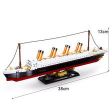 Load image into Gallery viewer, Model Brick Building Block Cruise Titanic and USS Constitution Educational Bricks Toy
