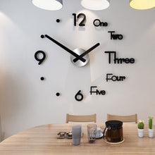 Load image into Gallery viewer, Wall Clock Modern Design Clock Watch Large  s     Acrylic Mirror Mechanism Stickers Home Living Room Decoration Quartz Needle
