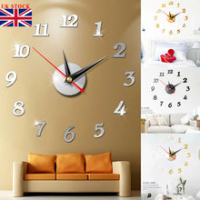 Load image into Gallery viewer, Wall Clock Modern Large   Watch  Decor   Art Sticker Decal Home
