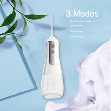 Load image into Gallery viewer, Oral Irrigator USB Rechargeable Water Flosser Portable Dental Water Jet 350ML Water Tank Waterproof Teeth Cleaner
