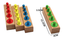 Load image into Gallery viewer, Cylinder Socket Puzzles Toy Baby Development Practice And SensesPreschool Educational Wooden Toys For Children
