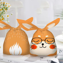 Load image into Gallery viewer, Lovely Tiger Bear Rabbit Ear Bag Biscuit Snack Plastic Chocolate Candy Gift Bag Dessert Baking Birthday Party Decoration supply
