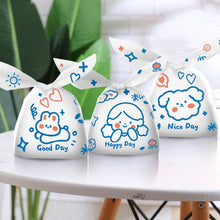 Load image into Gallery viewer, Lovely Tiger Bear Rabbit Ear Bag Biscuit Snack Plastic Chocolate Candy Gift Bag Dessert Baking Birthday Party Decoration supply
