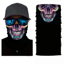 Load image into Gallery viewer, Movie Clown Anime Skull Seamless Balaclava Halloween Magic Scarf Headwear Sports Bandanas Men Cycling Hiking Scarf Neck Gaiter
