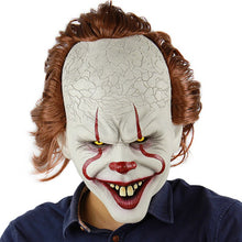 Load image into Gallery viewer, Movie Joker Pennywise Cosplay Cos Mask Stephen King It Chapter Horror Clown Halloween Party Costume Prop
