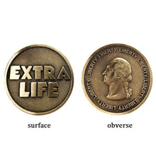 Load image into Gallery viewer, Movie Ready Player One Extra Life Coin Quarter Cosplay Prop Commenorative Coin Halloween Gift
