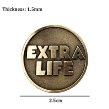 Load image into Gallery viewer, Movie Ready Player One Extra Life Coin Quarter Cosplay Prop Commenorative Coin Halloween Gift

