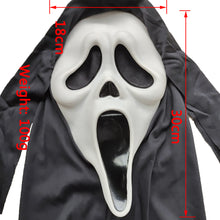 Load image into Gallery viewer, Movie Scream Billy Loomis Killer Halloween Party Horrible Scary Mask Hood Cosplay Costume PVC Masks Prop
