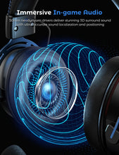 Load image into Gallery viewer, Gaming Headset 3.5mm Wired Headset Surround Sound Gaming Headphone With Noise Canceling Mic for PS4 PC Switch Gamer

