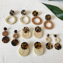 Load image into Gallery viewer, Multiple  Korea Handmade Bamboo Braid Pendant Drop Earrings New Fashion Rattan Weave Vine Knit Long Earrings For Women Girl
