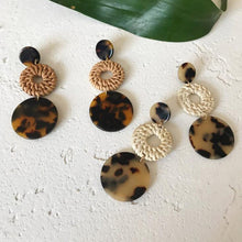 Load image into Gallery viewer, Multiple  Korea Handmade Bamboo Braid Pendant Drop Earrings New Fashion Rattan Weave Vine Knit Long Earrings For Women Girl
