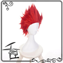 Load image into Gallery viewer, My Boku No Hero Academy Eijirou Kirishima Eijiro Red Short Heat Resistant Wig Cosplay Wig + Cap

