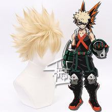 Load image into Gallery viewer, My Hero Academia Dabi Wig Cosplay Costume Boku no Hero Academia Short Black Synthetic Hair Halloween Party Wigs
