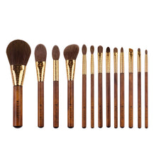 Load image into Gallery viewer, Makeup brushes makeup tools/The Rising Sun Series 13 high quality brushes and traditional jacquard weave cosmetic bag
