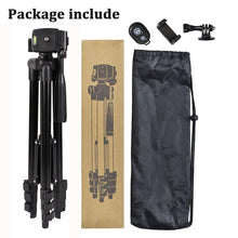Load image into Gallery viewer, Phone Tripod Stand 40inch Universal Photography for Gopro iPhone Samsung Xiaomi Huawei Phone Aluminum Travel Tripode Par
