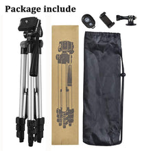 Load image into Gallery viewer, Phone Tripod Stand 40inch Universal Photography for Gopro iPhone Samsung Xiaomi Huawei Phone Aluminum Travel Tripode Par
