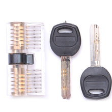 Load image into Gallery viewer, Door lock  Cutaway Inside View Of Practice Lock Transparent Padlock Training Skill Pick View Padlock For Locksmith With Smart Keys
