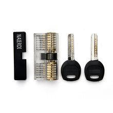 Load image into Gallery viewer, Door lock  Cutaway Inside View Of Practice Lock Transparent Padlock Training Skill Pick View Padlock For Locksmith With Smart Keys
