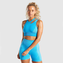 Load image into Gallery viewer, Yoga Set Crop Top Bra Shorts Leggings Workout Outfit Active Fitness Gym Wear
