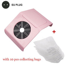 Load image into Gallery viewer, Nail Dust Collector Fan Vacuum Cleaner Manicure Machine Strong Suction Powerful Nail Art Tool Nail Vacuum Cleaner for Manicure
