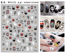 Load image into Gallery viewer, Nail Art Stickers Accessoires Halloween Nails Art Manicure Terug Lijm Decal Decoraties Stickers Voor Nagels Tips Beauty Sticker
