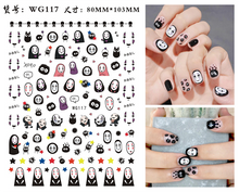 Load image into Gallery viewer, Nail Art Stickers Accessoires Halloween Nails Art Manicure Terug Lijm Decal Decoraties Stickers Voor Nagels Tips Beauty Sticker
