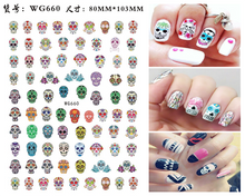 Load image into Gallery viewer, Nail Art Stickers Accessoires Halloween Nails Art Manicure Terug Lijm Decal Decoraties Stickers Voor Nagels Tips Beauty Sticker
