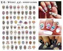 Load image into Gallery viewer, Nail Art Stickers Accessoires Halloween Nails Art Manicure Terug Lijm Decal Decoraties Stickers Voor Nagels Tips Beauty Sticker
