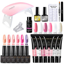Load image into Gallery viewer, Nail Set With Nail Lamp Nail Dryer Nail Drill Machine Manicure Set Kit Polygels Nail Gel Polish Set Soak-off Nail Art Tools Sets
