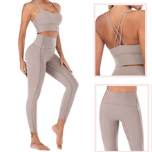 Load image into Gallery viewer, Yoga Set Tops And Leggings Set Fitness Suit For Women
