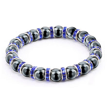Load image into Gallery viewer, Natural Hematite Beads Bracelets Men No-Magnetic Health Protection Women Jewelry Charm Crystal Stone Stretch Bracelet  Bangle

