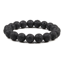 Load image into Gallery viewer, Natural Stone 6/8/10mm Beads Tiger Eye Bracelet Classic Men Women Buddha Black Lava Bracelets Minimalist Yoga Meditation Jewelry
